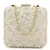 Anekaant Vista Beige & Gold Faux Silk Ditsy Embellished Clutch