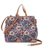 Anekaant Grey & Multi Polyester & Leatherette Digital Print Floral Sling Bag