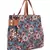 Anekaant Grey & Multi Polyester & Leatherette Digital Print Floral Sling Bag