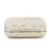 Anekaant Vista Beige & Gold Faux Silk Ditsy Embellished Clutch