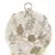 Anekaant Gala Natural & Gold Faux Silk Floral Embroidered Clutch