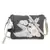 Anekaant Charcoal & Natural Canvas & Leatherette Floral Embroidered Sling Bag