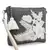 Anekaant Charcoal & Natural Canvas & Leatherette Floral Embroidered Sling Bag