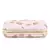 Anekaant Tulle Baby Pink & Gold Faux Silk Floral Embroidered Clutch