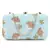 Anekaant Tulle Sky Blue & Gold Faux Silk Floral Embroidered Clutch