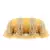 Anekaant Pochette Mustard & Gold Faux Silk Stripe Embellished Clutch