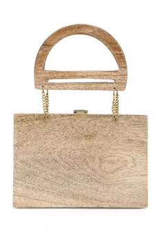 Anekaant Timber Wood Wood Textured Clutch