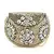 Anekaant Mosiac Gold & White Metal & Shells Mosaic Clutch