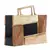 Anekaant Timber Wood & Black Wood & Resin Colorblocked Clutch