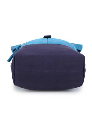 Anekaant  Blue & Pink Printed Cotton Canvas Backpack 5