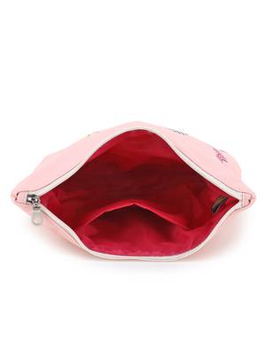 Anekaant Peach & Multi Polyester Canvas Typography Digital Printed Travel Accessory Bag 4