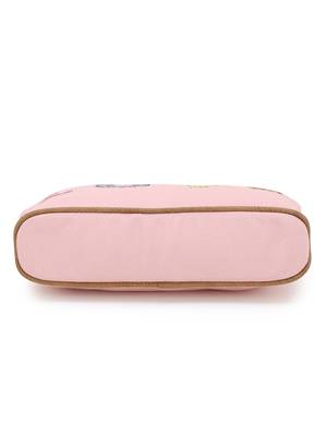 Anekaant Peach & Multi Polyester Canvas Typography Digital Printed Travel Accessory Bag 5