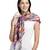 Purple & Multi Solid Cotton Scarf with Lace Border