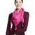 Fuschia Pompoms Cotton Scarf with Tassels
