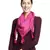 Fuschia Pompoms Cotton Scarf with Tassels