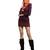 Rust Pompoms Cotton Scarf with Tassels