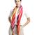 Multi Pompoms Cotton Scarf with Tassels
