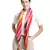 Multi Pompoms Cotton Scarf with Tassels