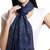 Navy Blue & Silver Embellished Viscose Scarf (180 x 70 cm)
