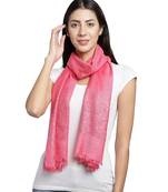 Navy Pink & Silver Embellished Viscose Scarf (180 x 70 cm)