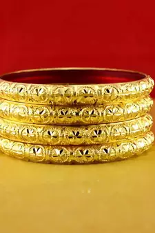 Rajasthani gokharoo,kara churi meenakari,moti,cz,stone,bangles size-2.4,2.6