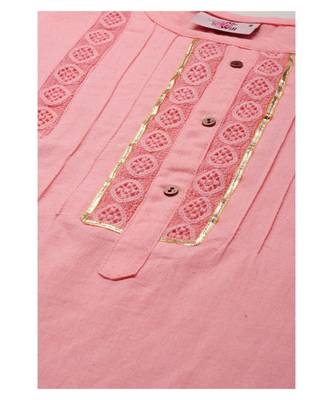 Women Pink Tunic with Crochet Detailing 5