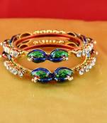 Rajasthani Gokharoo,Kara Churi Meenakari,Moti,Cz,Stone,Bangles