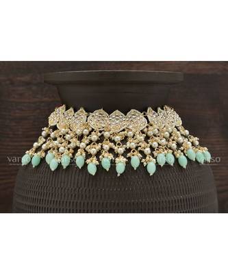 Red kundan Alloy  chocker  pair of Earring  mang tika 2