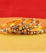 Rajasthani gokharoo,kara churi meenakari,moti,cz,stone,bangles size-2.4,2.6,2.8