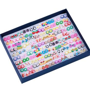 Stud Earring Box Multicolor Different Designe Set Of 100 Earrings for girls 5