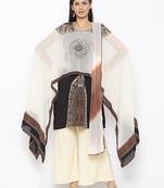 Black embroidered crepe salwar