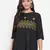 Black embroidered  viscose rayon party-tops
