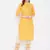 Yellow embroidered cotton salwar