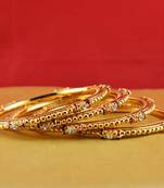 Rajasthani gokharoo,kara churi meenakari,moti,cz,stone,bangles size-2.4,2.6,2.8