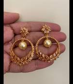 Yellow cubic-zirconia-cz-earrings