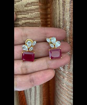 Yellow cubic-zirconia-cz-earrings 1