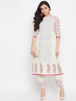 off white printed cotton salwar 2