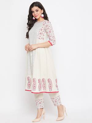 off white printed cotton salwar 3