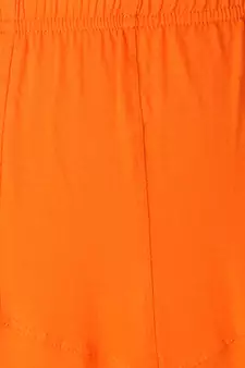 Women Orange Solid Churidar Leggings
