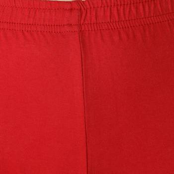 Women Red Solid Casual Churidar Leggings 6