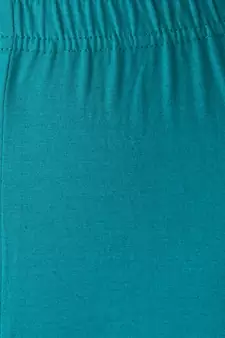 Women Turquoise Solid Casual Churidar Leggings