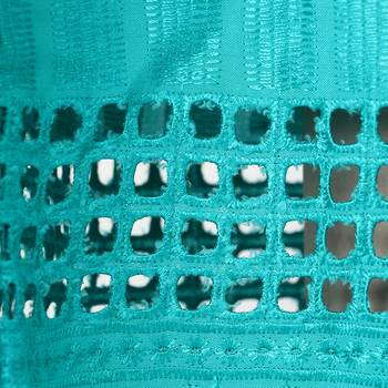Women Turquoise Drawstring with Lace Bottom Designer Chicken Plazzo/Plazo 6