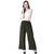 Women Olive Drawstring with Lace Bottom Designer Chicken Plazzo/Plazo