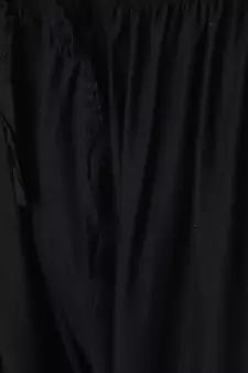 Women Black Solid Relaxed Fit Palazzo with Elastic Drawstring