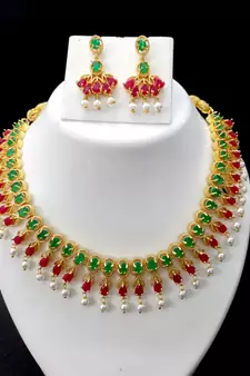 Multicolor Designer Necklace Jewellery Set for Women