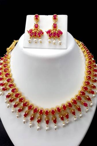 Red necklaces