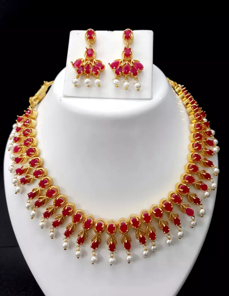 Red necklaces