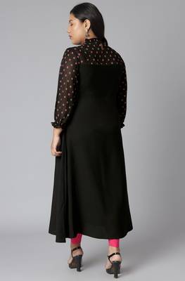 XL LOVE by Janasya Black printed crepe kurtas-and-kurtis
 5