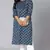 Blue printed cotton kurtas-and-kurtis