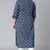 Blue printed cotton kurtas-and-kurtis